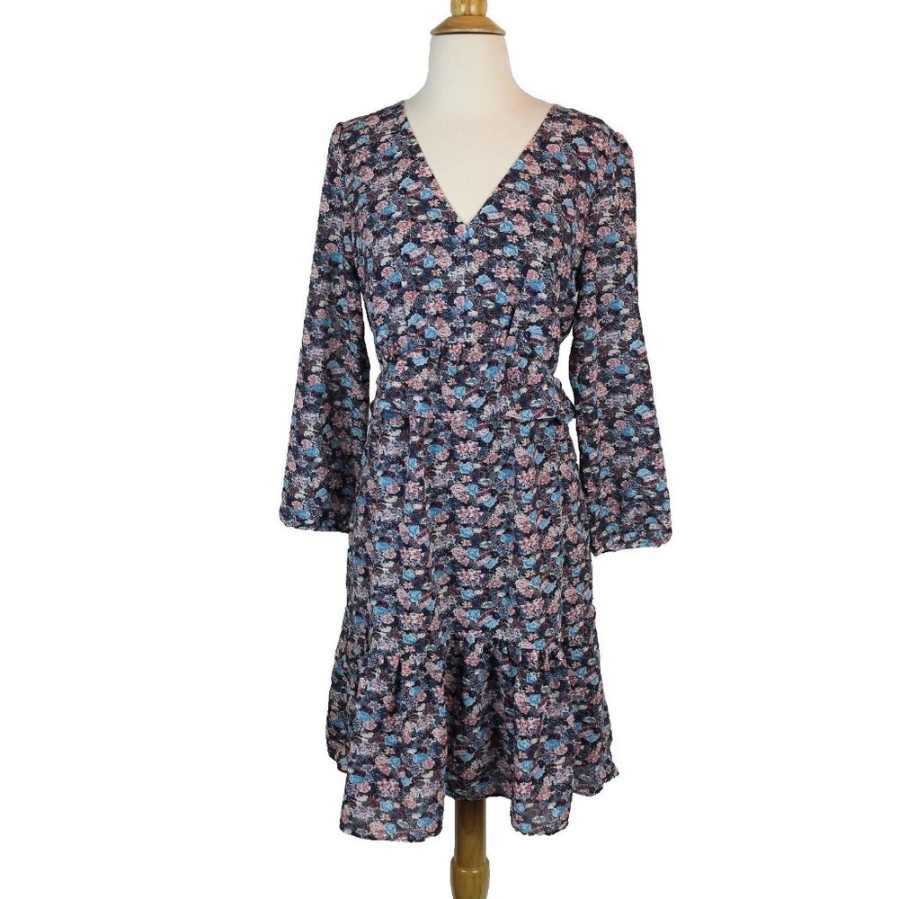 J.Crew  Ruffle Hem Dress in Paisley Floral Size 8 NWT H3175